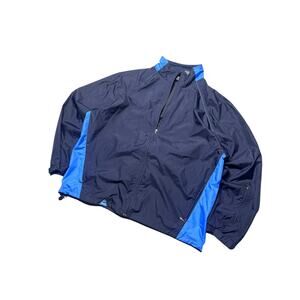 Vintage Starter Windbreaker Jacket Mens Blue Packable Sling Y2K Oversized Baggy